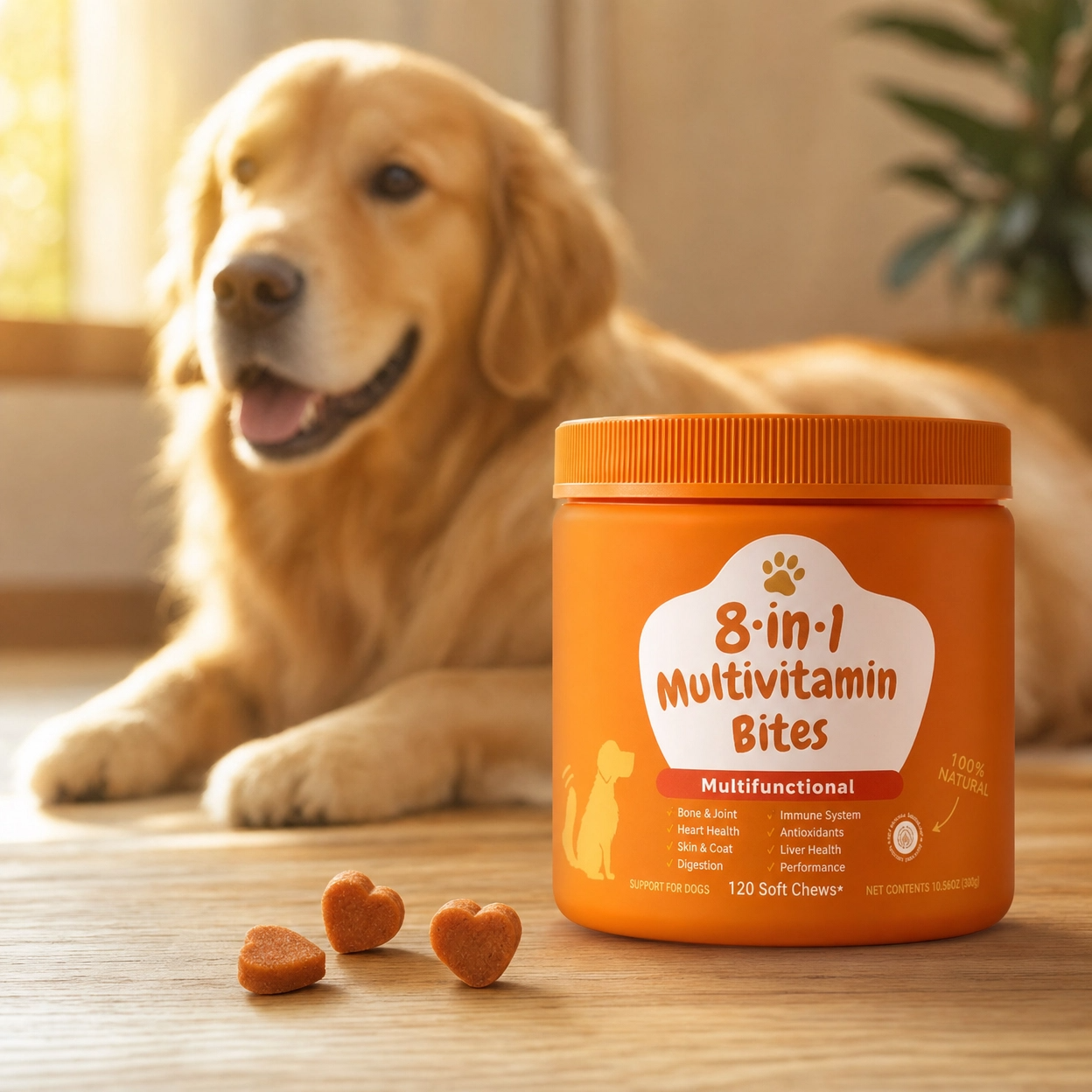8-in-1 Dog Multivitamin Soft Chews | Joint, Coat, Immune & Digestion Support