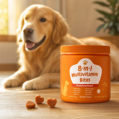 8-in-1 Dog Multivitamin Soft Chews | Joint, Coat, Immune & Digestion Support